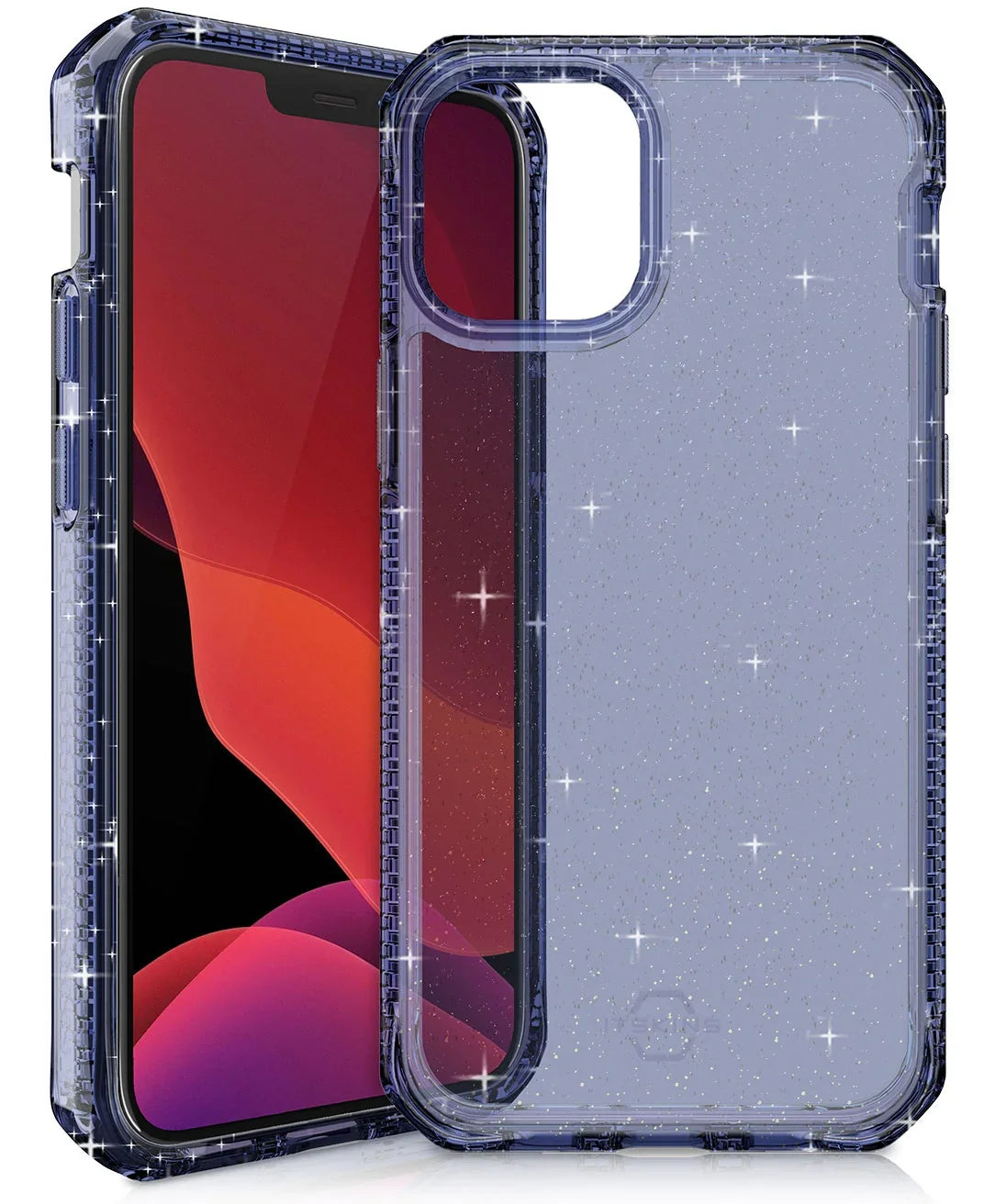 Itskins Hybrid Spark iPhone 12 & 12 Pro Case - Deep Blue - Tashqila Itskins Hybrid Spark iPhone 12 & 12 Pro Case - Deep Blue - Tashqila